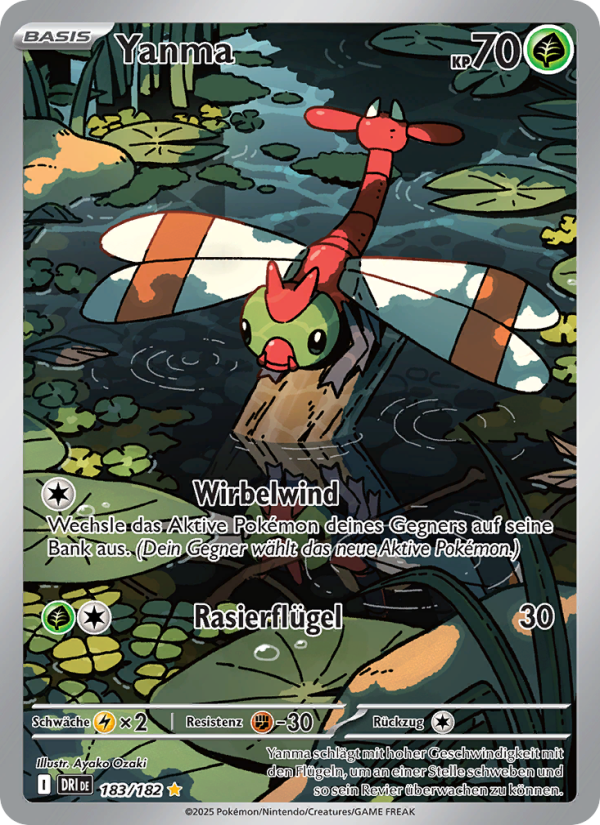 Yanma 183 — Ewige Rivalen (German Pokémon TCG card)