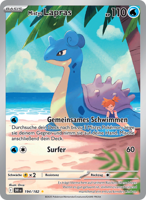 Mistys Lapras 194 — Ewige Rivalen (German Pokémon TCG card)