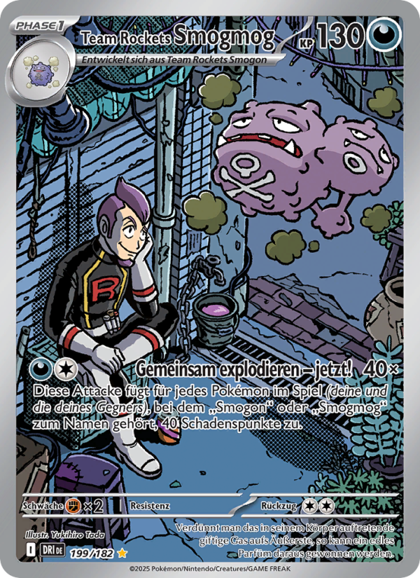 Team Rockets Smogmog 199 — Ewige Rivalen (German Pokémon TCG card)