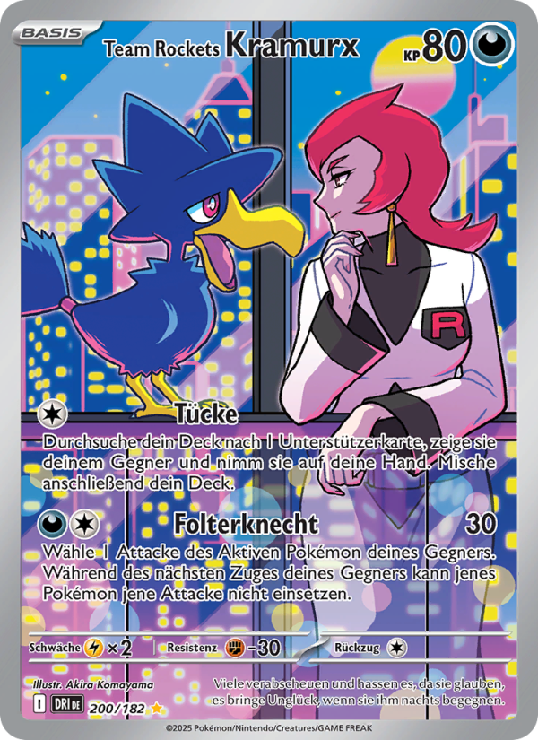 Team Rockets Kramurx 200 — Ewige Rivalen (German Pokémon TCG card)