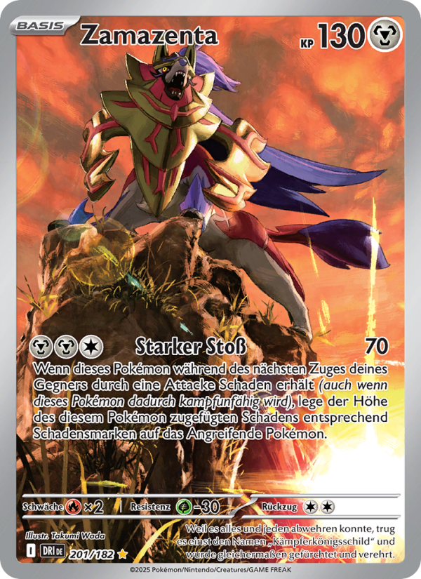 Zamazenta 201 — Ewige Rivalen (German Pokémon TCG card)
