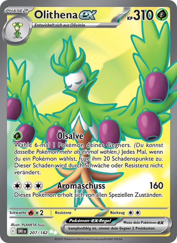 Olithena-ex 207 — Ewige Rivalen (German Pokémon TCG card)