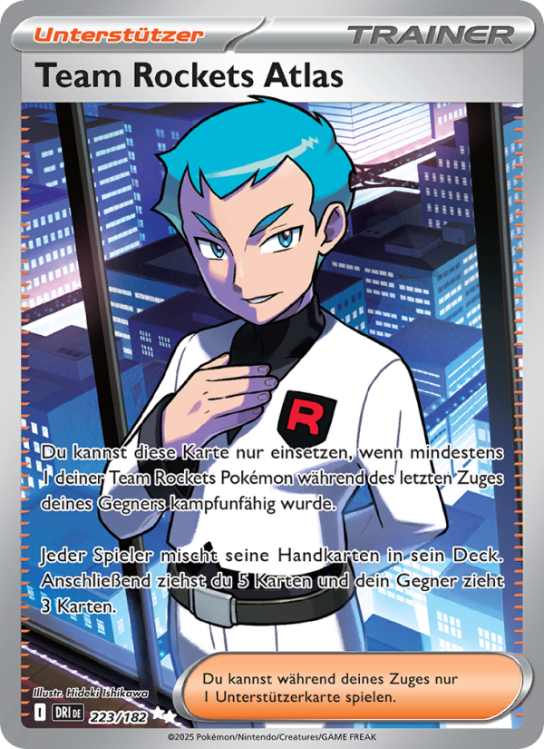 Team Rockets Atlas 223 — Ewige Rivalen (German Pokémon TCG card)