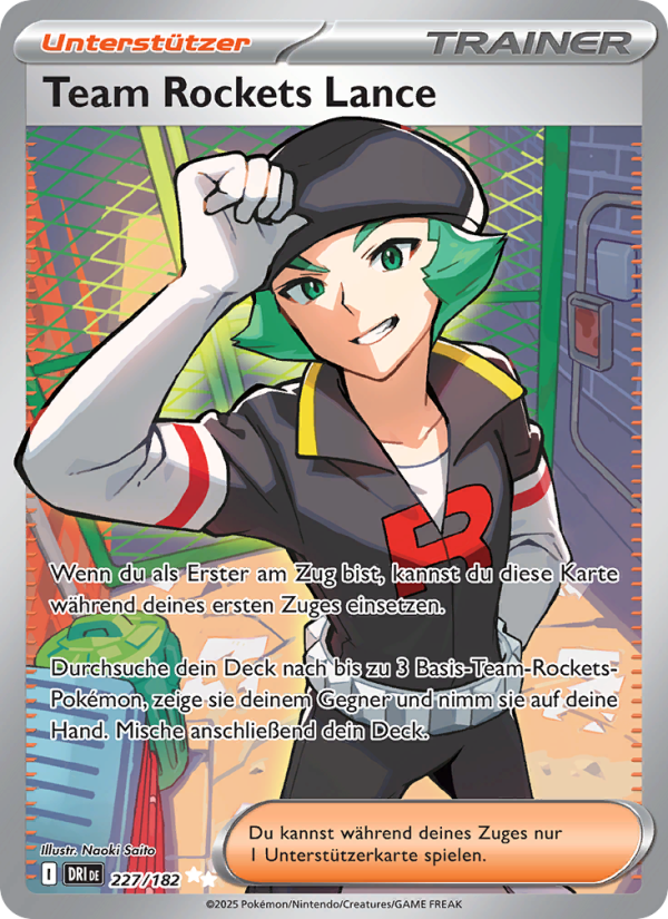 Team Rockets Lance 227 — Ewige Rivalen (German Pokémon TCG card)