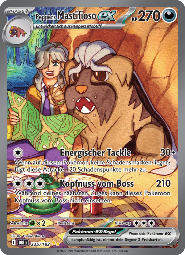 Peppers Mastifioso-ex 235 — Ewige Rivalen (German Pokémon TCG card)