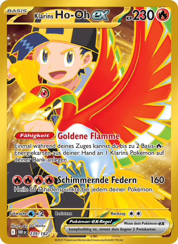 Klarins Ho-Oh-ex 239 — Ewige Rivalen (German Pokémon TCG card)