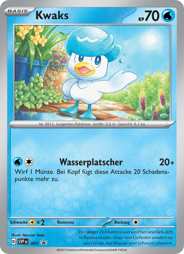 Kwaks 003 — SVP Black Star Promos (German Pokémon TCG card)