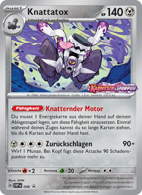 Knattatox 008 — SVP Black Star Promos (German Pokémon TCG card)