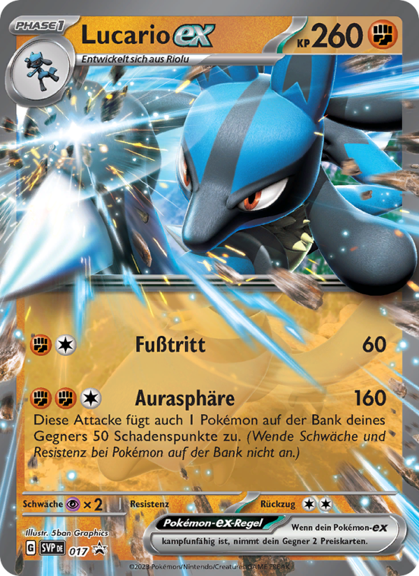 Lucario-ex 017 — SVP Black Star Promos (German Pokémon TCG card)