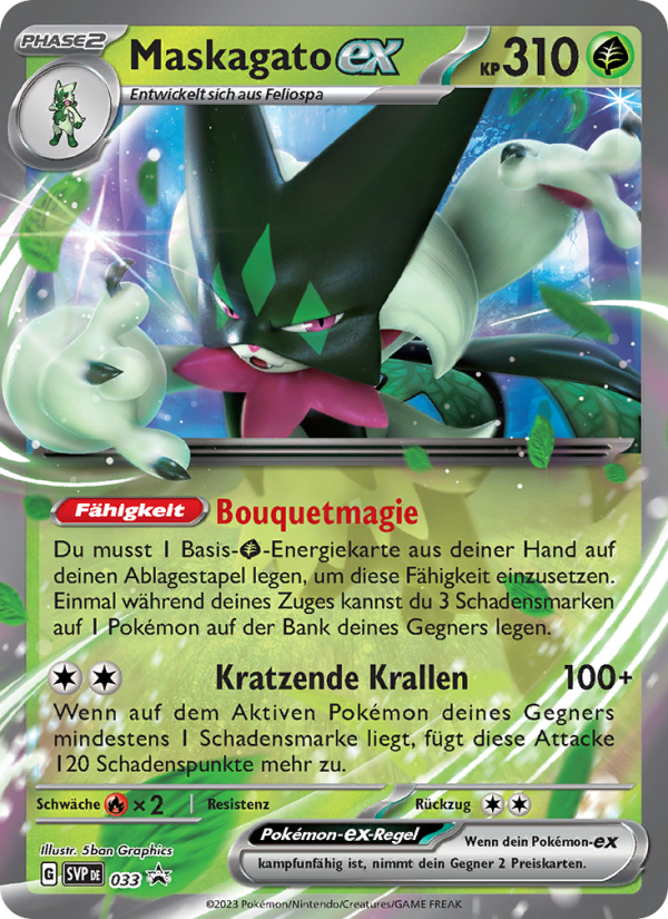 Maskagato-ex 033 — SVP Black Star Promos (German Pokémon TCG card)