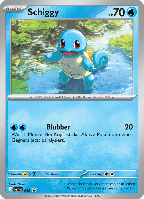 Schiggy 048 — SVP Black Star Promos (German Pokémon TCG card)