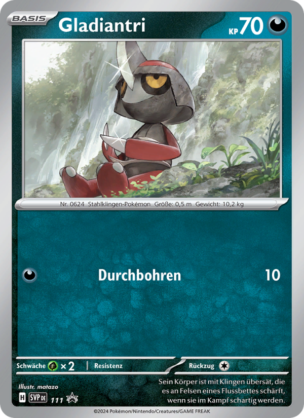 Gladiantri 111 — SVP Black Star Promos (German Pokémon TCG card)