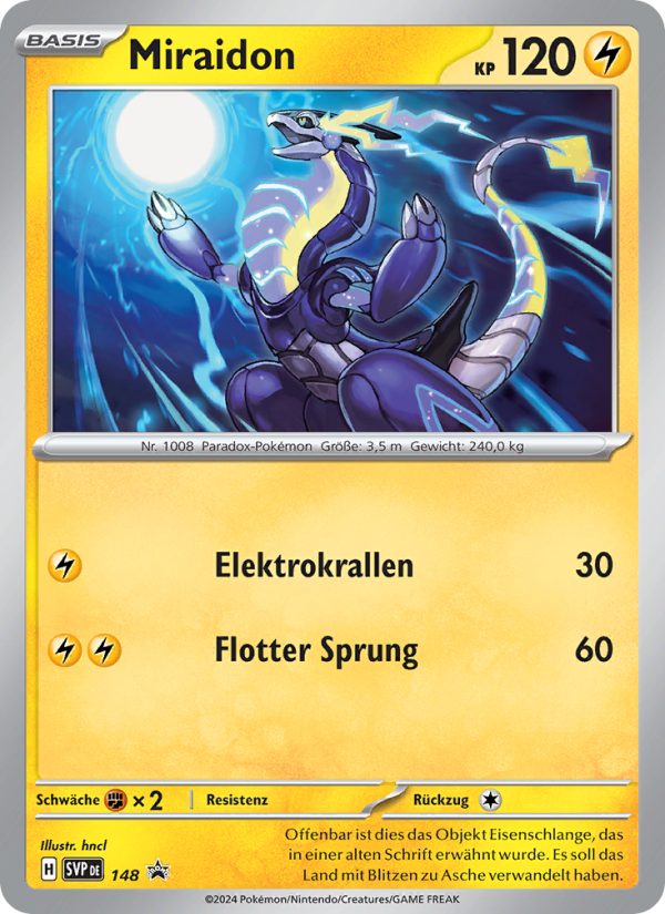 Miraidon 148 — SVP Black Star Promos (German Pokémon TCG card)