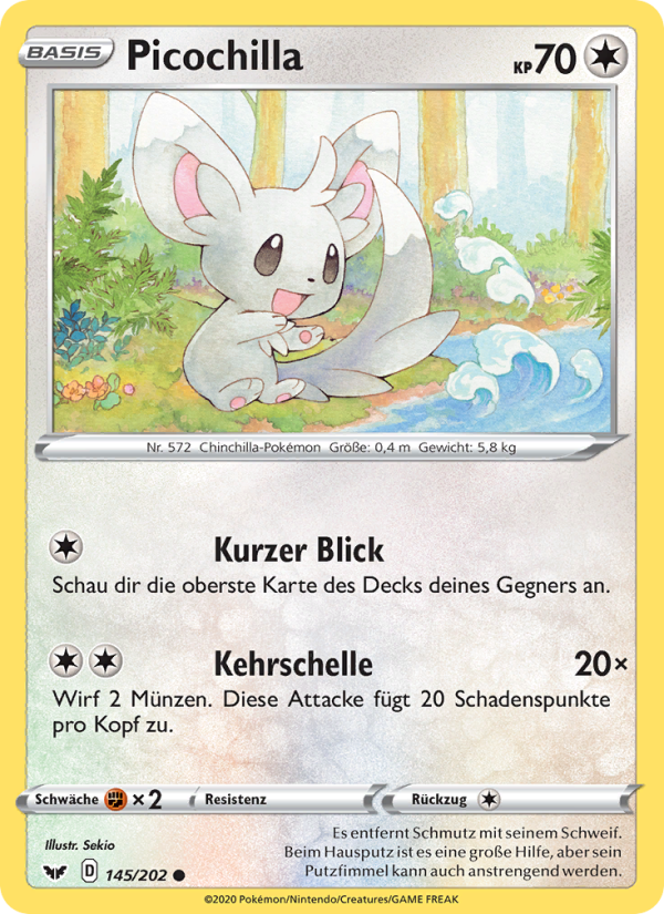 Picochilla 145 — Schwert & Schild (German Pokémon TCG card)