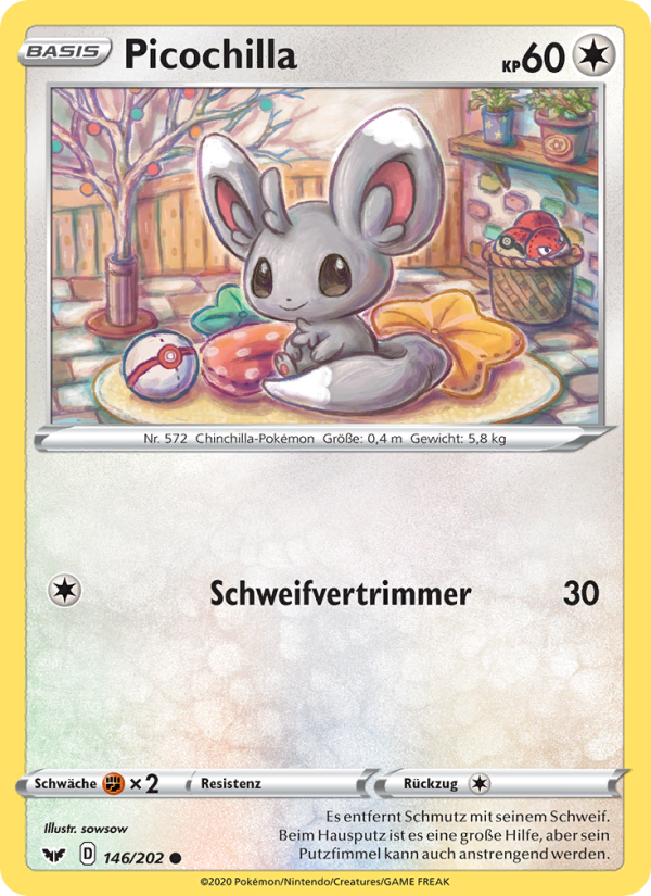 Picochilla 146 — Schwert & Schild (German Pokémon TCG card)