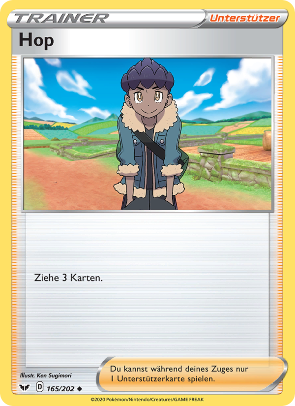 Hop 165 — Schwert & Schild (German Pokémon TCG card)