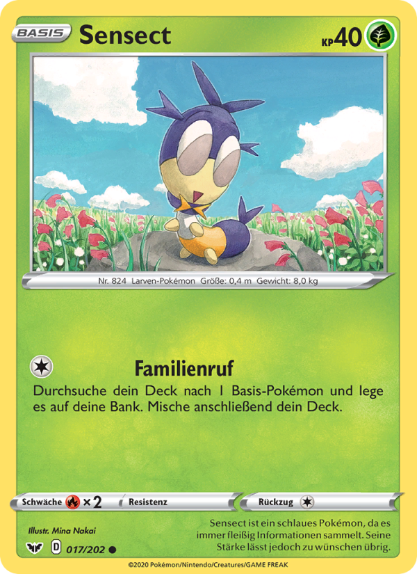 Sensect 17 — Sword & Shield (German Pokémon TCG card)