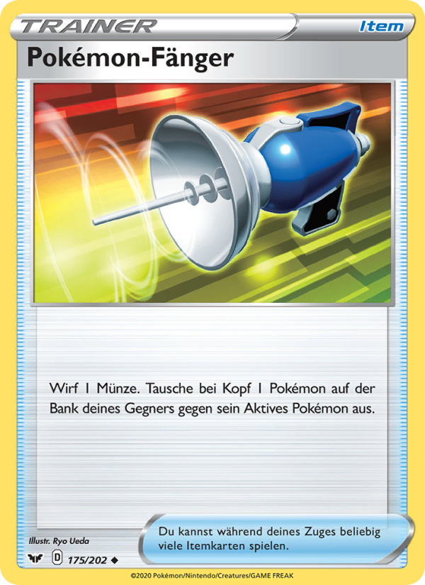 Pokémon-Fänger 175 — Schwert & Schild (German Pokémon TCG card)