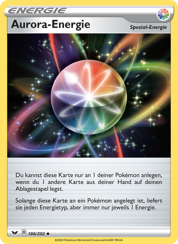 Aurora-Energie 186 — Schwert & Schild (German Pokémon TCG card)