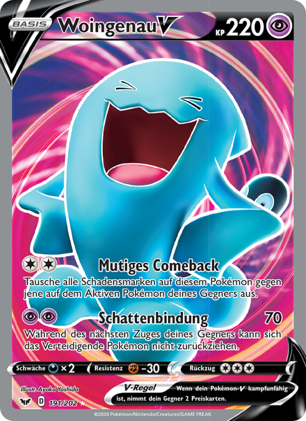 Woingenau V 191 — Schwert & Schild (German Pokémon TCG card)