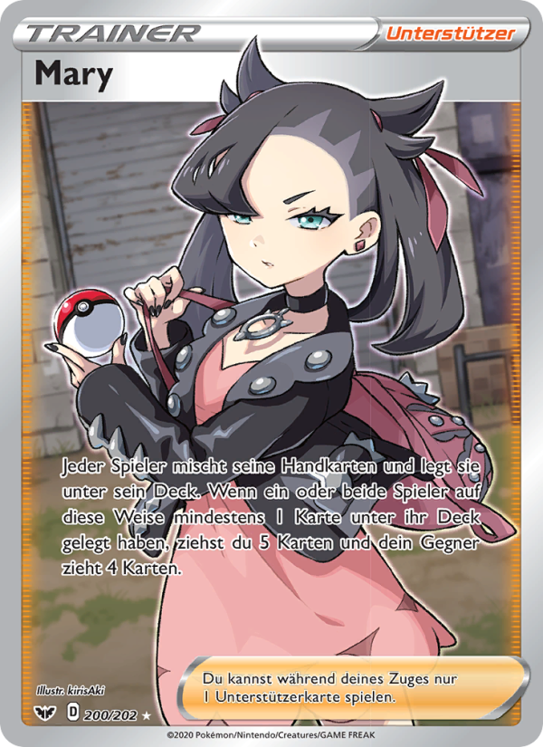 Mary 200 — Schwert & Schild (German Pokémon TCG card)