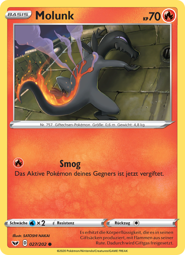 Molunk 27 — Schwert & Schild (German Pokémon TCG card)