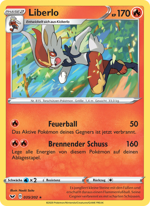 Liberlo 35 — Schwert & Schild (German Pokémon TCG card)