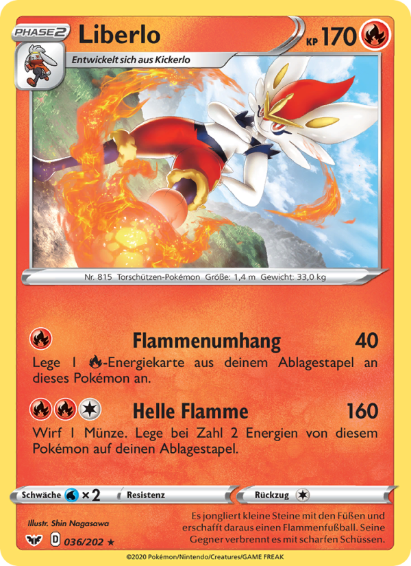 Liberlo 36 — Schwert & Schild (German Pokémon TCG card)