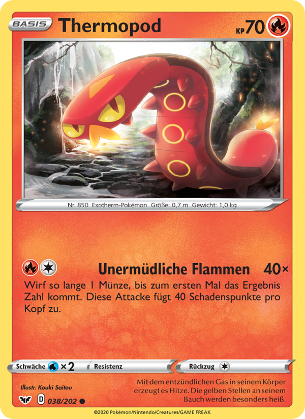 Thermopod 38 — Schwert & Schild (German Pokémon TCG card)