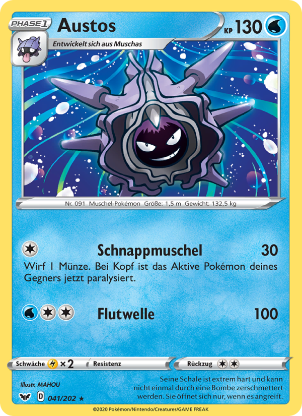 Austos 41 — Schwert & Schild (German Pokémon TCG card)