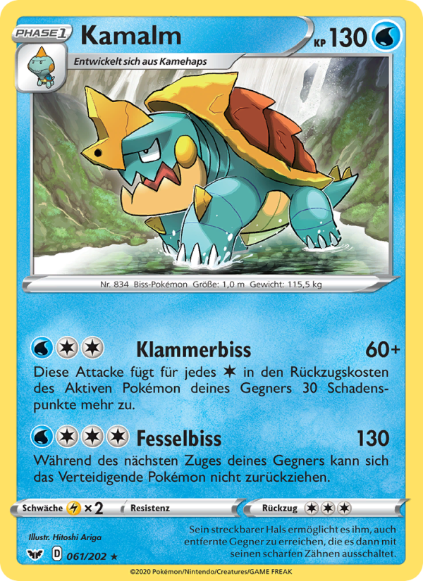 Kamalm 61 — Schwert & Schild (German Pokémon TCG card)