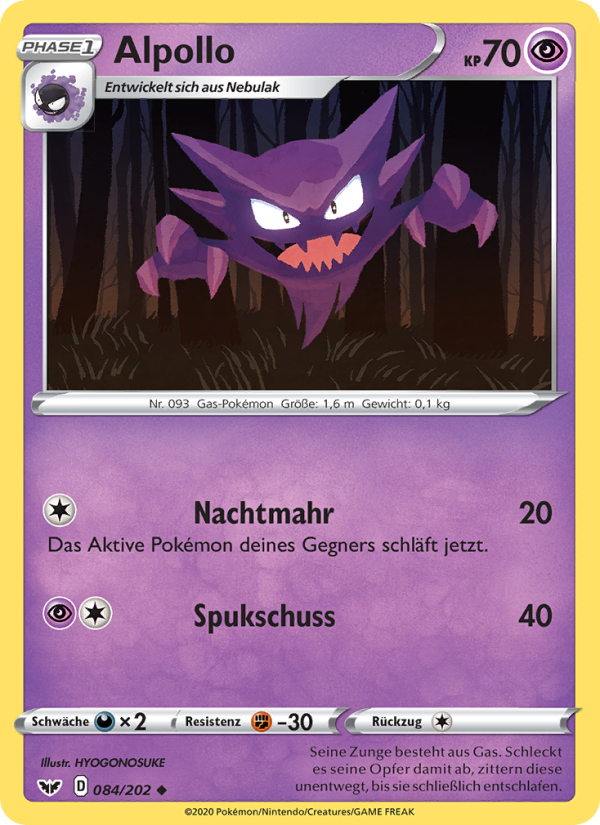 Alpollo 84 — Schwert & Schild (German Pokémon TCG card)