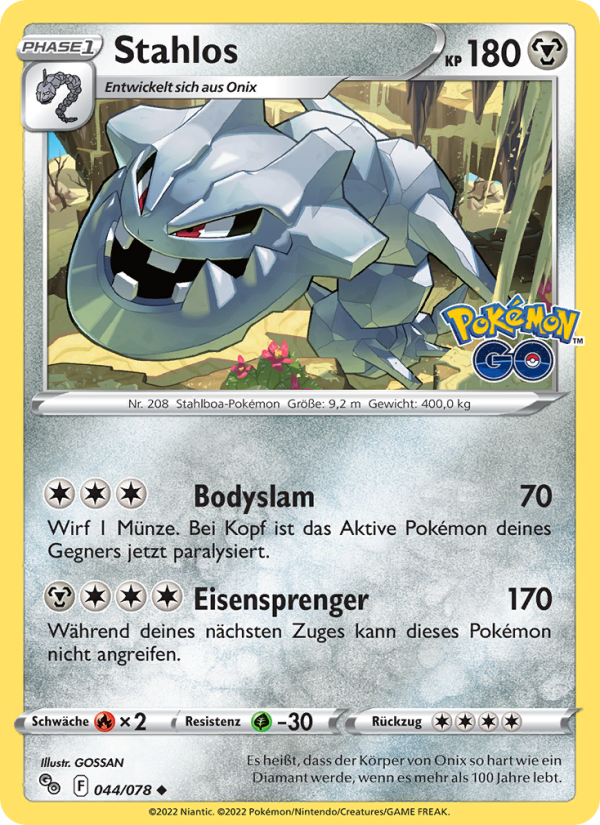 Stahlos Pokémon TCG cards