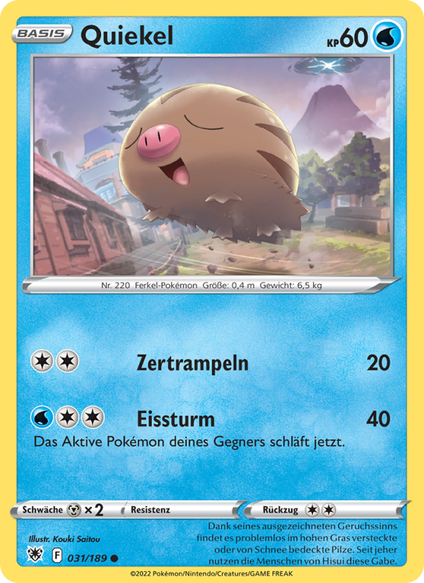 Quiekel 031 — Astral Radiance (German Pokémon TCG card)