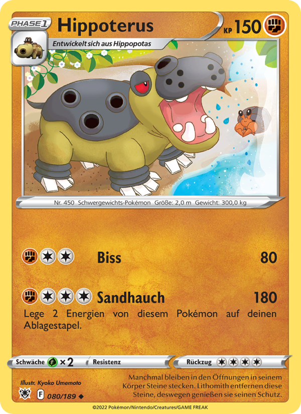 Hippoterus Pokémon TCG cards