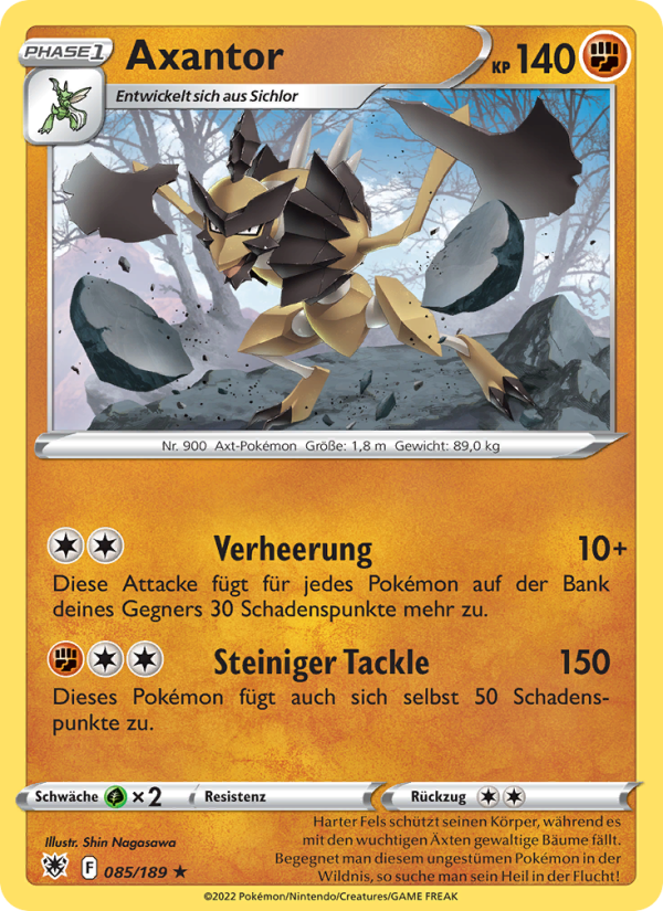 Axantor 085 — Astralglanz (German Pokémon TCG card)