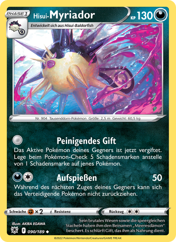 Hisui-Myriador 090 — Astralglanz (German Pokémon TCG card)