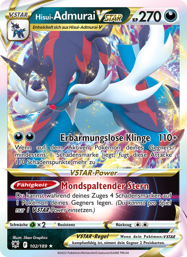 Hisui-Admurai Pokémon TCG cards