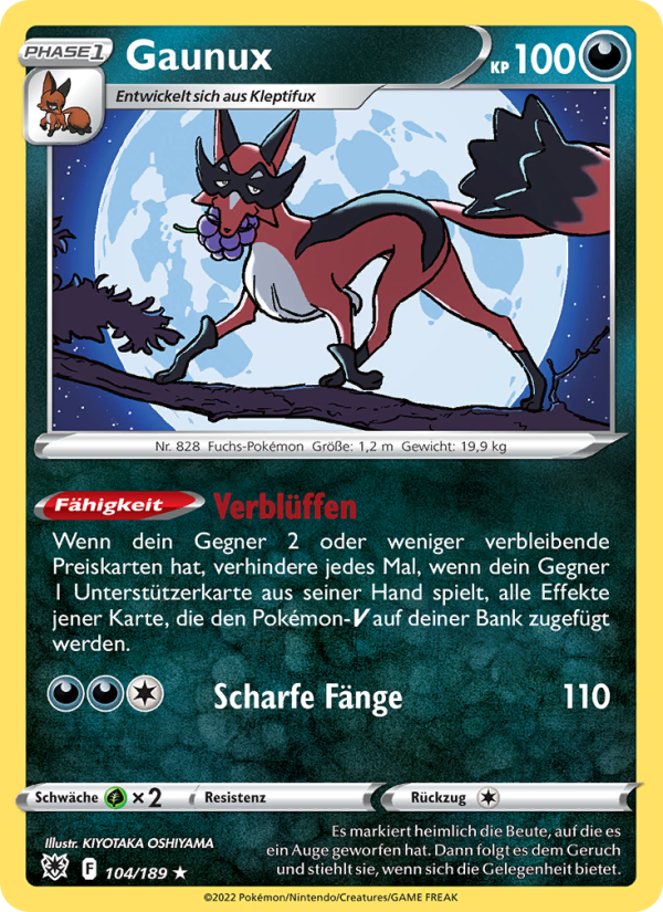 Gaunux Pokémon TCG cards