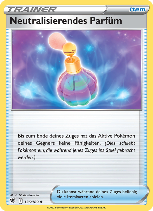 Neutralisierendes Parfüm 136 — Astralglanz (German Pokémon TCG card)