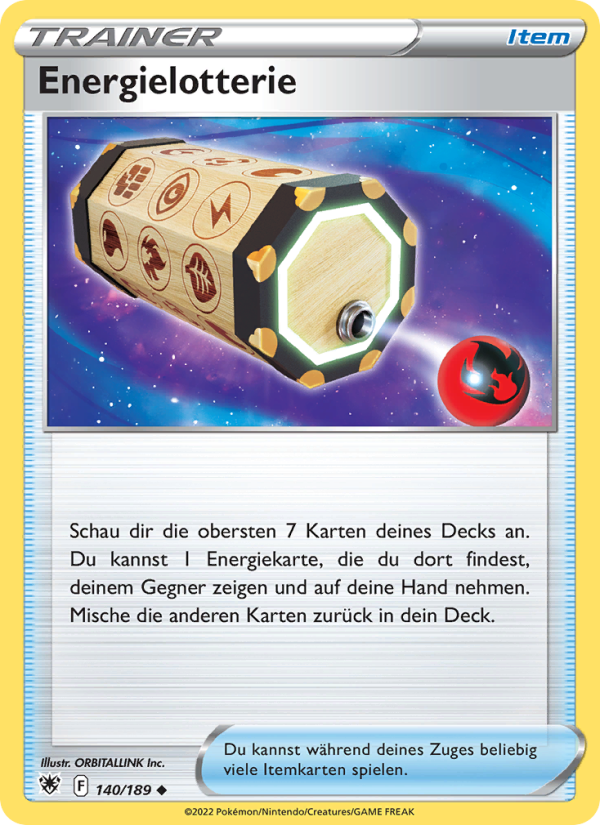 Energielotterie 140 — Astralglanz (German Pokémon TCG card)