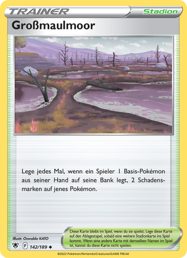 Großmaulmoor 142 — Astralglanz (German Pokémon TCG card)