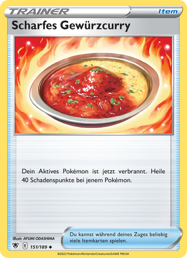 Scharfes Gewürzcurry 151 — Astralglanz (German Pokémon TCG card)