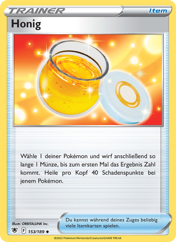 Honig 153 — Astralglanz (German Pokémon TCG card)
