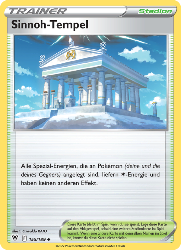 Sinnoh-Tempel 155 — Astralglanz (German Pokémon TCG card)