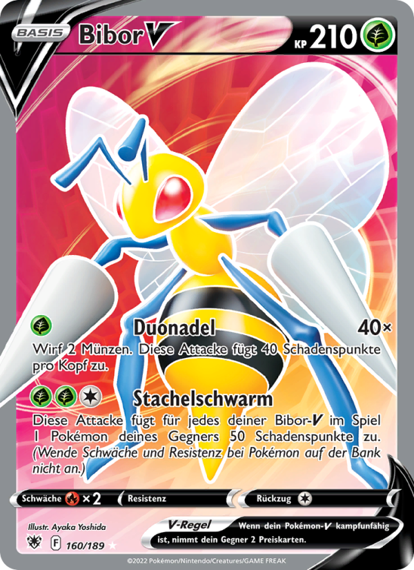 Bibor V 160 — Astralglanz (German Pokémon TCG card)