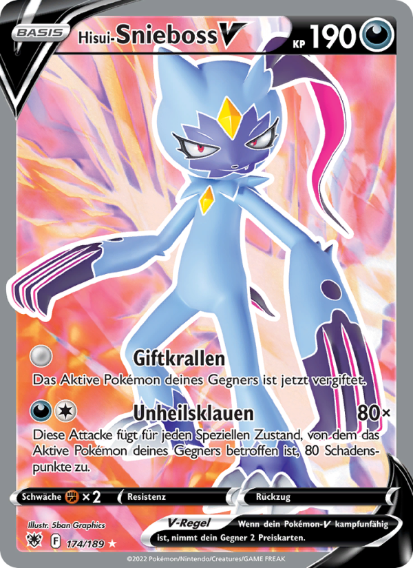 Hisui-Snieboss Pokémon TCG cards