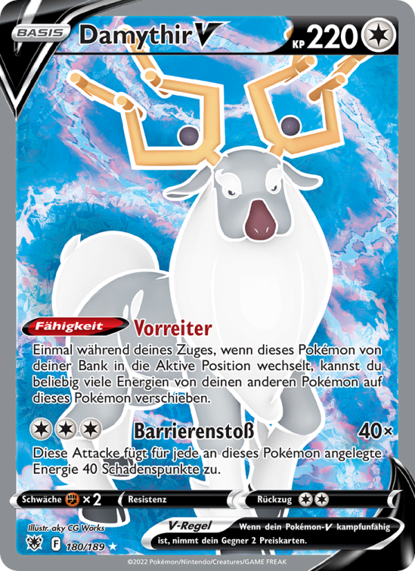 Damythir V 180 — Astralglanz (German Pokémon TCG card)