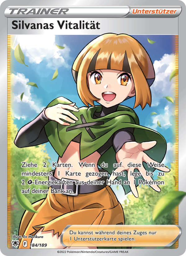 Silvanas Vitalität 184 — Astralglanz (German Pokémon TCG card)