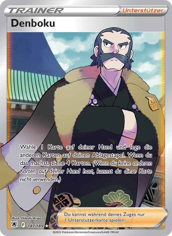 Denboku 187 — Astralglanz (German Pokémon TCG card)